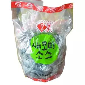 맛미 새코미소스 5gx200입 일회용 1KG 겨자 강겨자 액