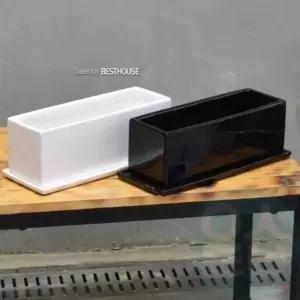 무광 도기화분 30x10x10cm 선인장화분