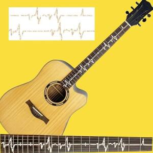 기타 Fretboard 스티커 일렉트릭 기타베이스 인레이 데칼 지판 우쿨렐레 악기 액세서리