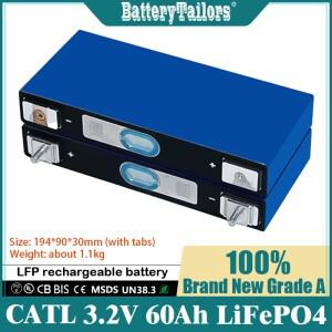 CATL 3.2V 60Ah 대용량 리튬이온 배터리 (Lifepo4) - 이륜차 전기차 지게차 태양광 발전 실외 저장용