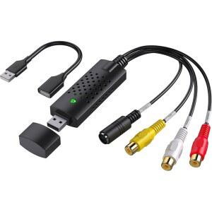 비디오 캡처 카드, USB 장치, RCA에서 오디오 변환기, VHS Mini DVCR Hi8 DVD에서 PC TV 테이프 플레이어 캠코더용 디지털 지원 PAL /NTSC, MAC Windows Vista 호환