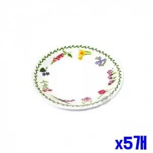 [골드스마일]WL 가벼운 멜라민재질 원형 일반접시 19.5x2cm x5개 그릇