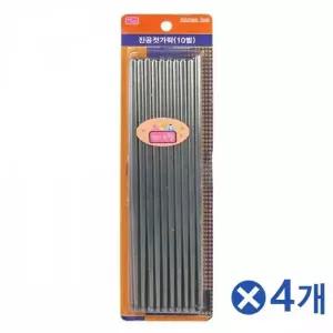 [골드스마일]WL 가정 및 업소용 스텐 진공젓가락 10벌세트x4개