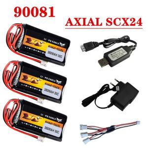 HJ 2S 7.4V 350mAh 30C Lipo 배터리 및 충전기 AXIAL SCX24 90081 C10 1/24 Rc 자동차 모델 액세서리