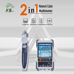 A05E-ET618 LCD 디스플레이 아날로그가 있는 네트워크 케이블 테스터 디지털 검색 POE 와이어맵 ID 매핑