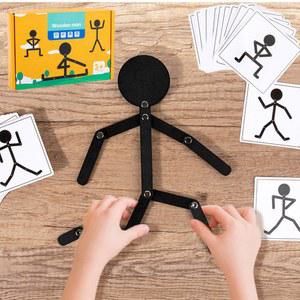 재료 DIY 퍼즐 미세 조기 게임 보드 훈련 학습 모터 를위한 교육