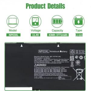 HP Envy X360 15-U011DX 15-U410NR 파빌리온 TPN-Q146/Q147/Q148용 SKOWER NP03XL 배터리