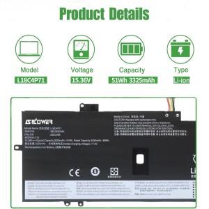 SKOWER L18C4P71 배터리 Lenovo Thinkpad X1 Carbon 7th 2019 2020 Yoga Gen 적합