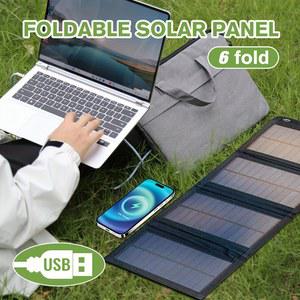 태양광모듈 휴대용 태양광 패널 USB 12V 에너지 태양열 모바일 충전기 휴대폰 파워뱅크 폴딩 접이식 배터리 야외 캠핑용 외장 충전 고속충전 방수 키트 스마트폰