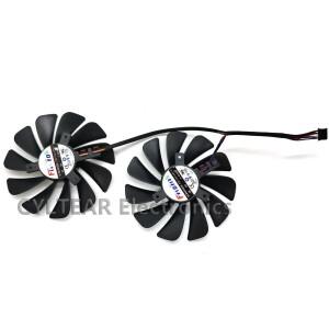 2개/몫 95MM FDC10U12S9-C 4Pin RX 5600XT 쿨러 팬 XFX Radeon XT RAW II 그래픽 카드 냉각