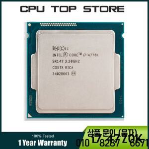 Intel Core i7 4770K 프로세서 LGA 1150 SR147 3.5GHz 쿼드 코어 데스크탑 CPU