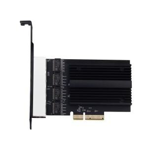 4포트 2.5G PCIe 네트워크 카드 기가비트 이더넷 인터페이스 어댑터 I226 칩 데스크탑 PC용