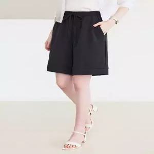 [WPBG]통기성 린넨 밴딩 하프 반바지 팬츠_3color