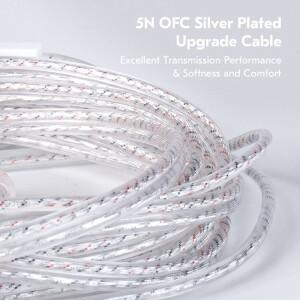 CCZ UP01 Plus 2M IEM 케이블 5N OFC 교체 헤드폰 확장 Hifi KZ ZS10 PRO/ZSN PRO X/Castor/ZS12 X 용 QDC