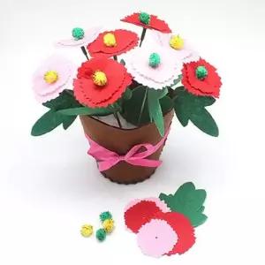 펠트 DIY 카네이션 화분 만들기