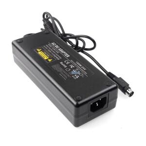 LCD TV 모니터용 AC100V-240V DC 컨버터 어댑터, 평면 패널 DVR, 24v 6a 4 핀, 6.25a 150w 핀