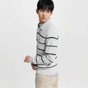 매장정품 BEANPOLE 빈폴 [빈폴] 스트라이프 칼라넥 니트 - 그레이 (BC6251C123) 1636953