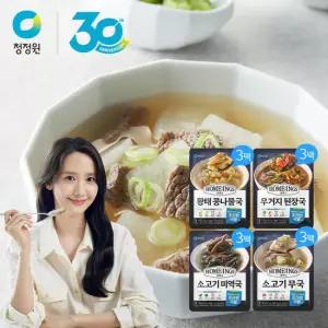 청정원 호밍스 초간편 국물요리 국4종 X 3팩 (총12팩)