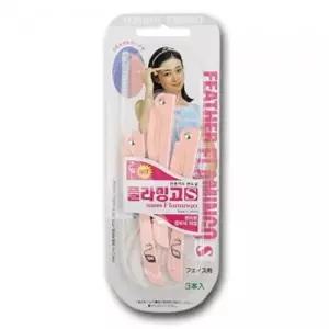 플라밍고 눈썹칼 페더 3P 잔털 여성면도기 면도기