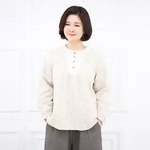 모슬린 엄마옷 레이스 면 생활한복 티셔츠 614CVB408 중년여성/50대/60대/70대/빅사이즈/할머니옷 583950Mo