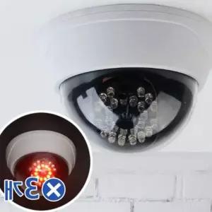 돔형 CCTV 모형카메라x3개 LED 가짜CCTV cctv관련용품