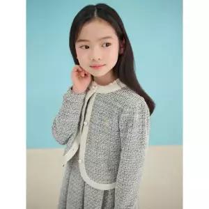 빈폴 키즈 클래식 저지 트위드 원피스&자켓 SET 블랙 BI5171G905 G 4720905