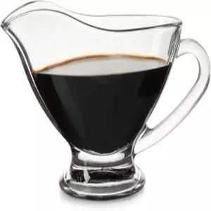 폭스 런 유리 그레이비 보트 9온스 270ml 대형 서빙 접시 손잡이 포함