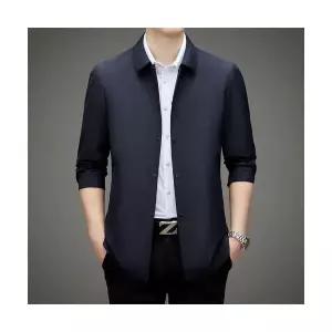 엘럽 남성용 트렌치 헴라인 코트 하프 빅사이즈 가을 캐주얼 칼라 슬림 재킷 박템3