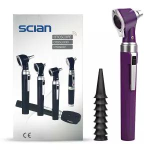 Scian Otoscope - 조명이 있는 이어 스코프 3배 확대 렌즈가 장착된 포켓 진단 키트 및 노인 반려견 가정용