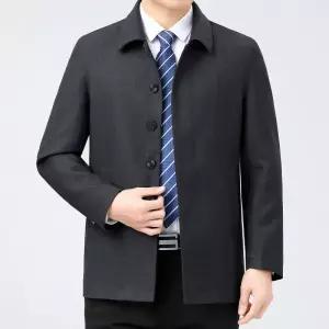 남성 버튼다운 울 재킷 캐주얼 코트 터틀넥 럭셔리 J03Z1K HOT3