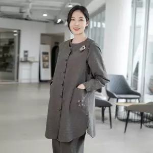 모슬린 엄마옷 꽃자수 면 생활한복 조끼 613CVB233 중년여성/50대/60대/70대/빅사이즈/할머니옷 584070Moon