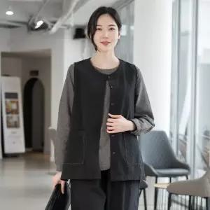 모슬린 엄마옷 면 비타민 생활한복 조끼 613CVB232 중년여성/50대/60대/70대/빅사이즈/할머니옷 584071Moon