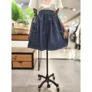 [스테파니]스티치 5부 데님 바지 A25DM5220