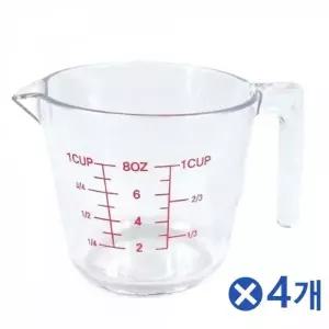 [골드스마일]WL 다용도 소형 계랑컵 250mlx4개 라면계량컵 계량용컵