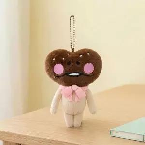 나메코 봉제인형 키링 16cm-고백초코