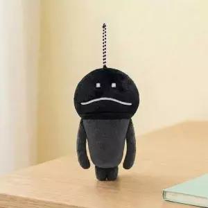 나메코 봉제인형 키링 16cm-까만나메코