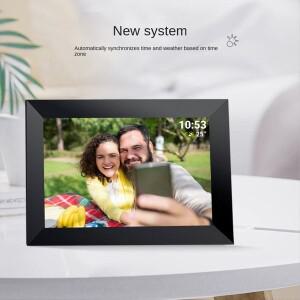 T69C! 10.1인치 사진 프레임 1+32G 1280X800 WiFi 디지털 데스크탑 비디오 플레이어 미국 플러그