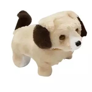휴게소 강아지 인형 유아 움직이는 강아지 작동인형+건전지 아이보리 12cm