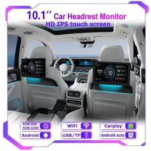 자동차 머리 받침 모니터 0 Incell HD 스크린 Android 3 뒷좌석 엔터테인먼트 2GB RAM ROM Carplay 주변