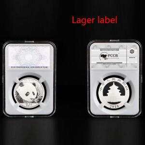 10개 크기 27mm-40mm 등급 식별 동전 디스플레이 슬래브/슬래브 수집 케이스 boxstorage PCCB 흰색 삽입