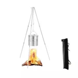 캠핑화로 야외 bbq 캠핑 바베큐 걸이 행거 삼각대 그릴 화로대