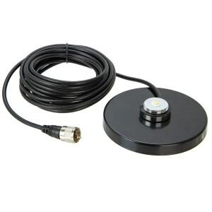 NB-120 블랙 NMO 마그네틱 베이스 12CM(5M RG-58 케이블 포함) - Yaesu/Kenwood/ICOM 차량용 라디오용 고
