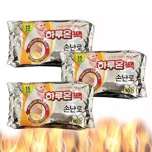 하루온팩 손난로 30매입 열기구 핫팩 손목 보호대 겨울 용품 방한 매트 휴대 용 난로