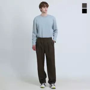 [나우앤투모로우(NNT)] M BOLD PLEATS WIDE PANTS(SET-UP) (택가격: 79900원)