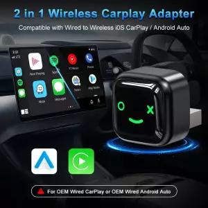 OEM 유선 CarPlay 및 Android Auto를 무선으로 변환하는 2in 어댑터 아우디 토요타 마쓰다 닛산 쉐보레