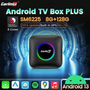 CarlinKit 무선 안 자동 카플레이 스마트 TV 박스 3 LED SM6225 지지대 온라인 비디오 FOTA 업데이트
