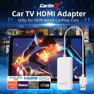 CarlinKit 차량용 TV 메이트 컨버터 파이어 스틱 디지털 비디오 멀티미디어 HD 입력 USB 어댑터 유선