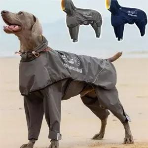 강아지산책 대형견 견우비 야광 반려견 레인코트 중형견 반사