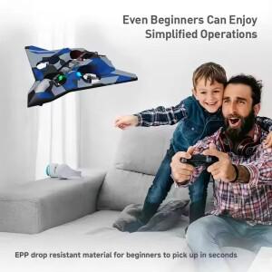 CZ63 K500MAX RC LED 전투기 2.4G 원격 조종 스턴트 글라이더 360 ° 롤링 EPP 폼 비행기 모델 장난감