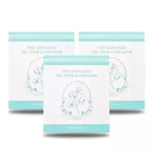 피에브 에어워셔 코튼향 고체 탈취제 250g x 3개 화장실 하수구 냉장고 강아지 홀애비 냄새 노도르에어워셔 노도르고체탈취제
